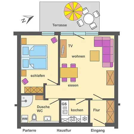 Freesenbruch 1 2 - Am Schwalbenweg Appartement *
